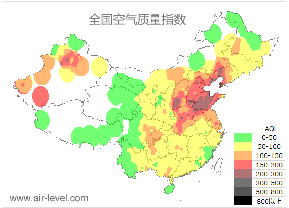 津冀鲁豫晋陕鄂连片污染 北京空气质量随之恶化 ！